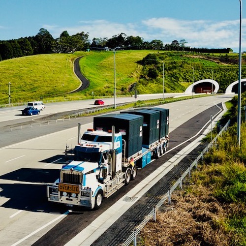 Kiosks on truck for delivery